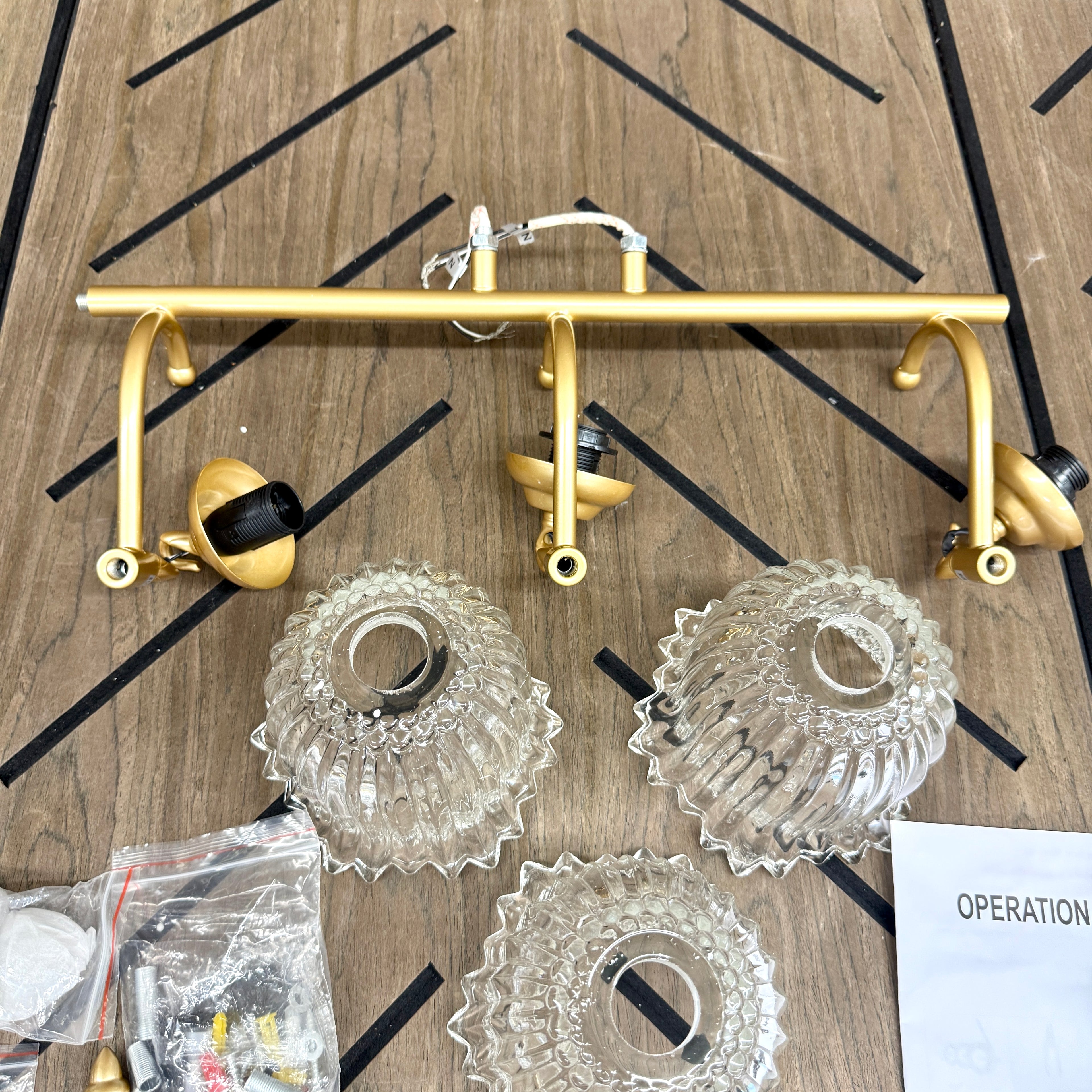 3-Light Brushed Gold Bathroom Vanity Light | Modern Wall Sconce