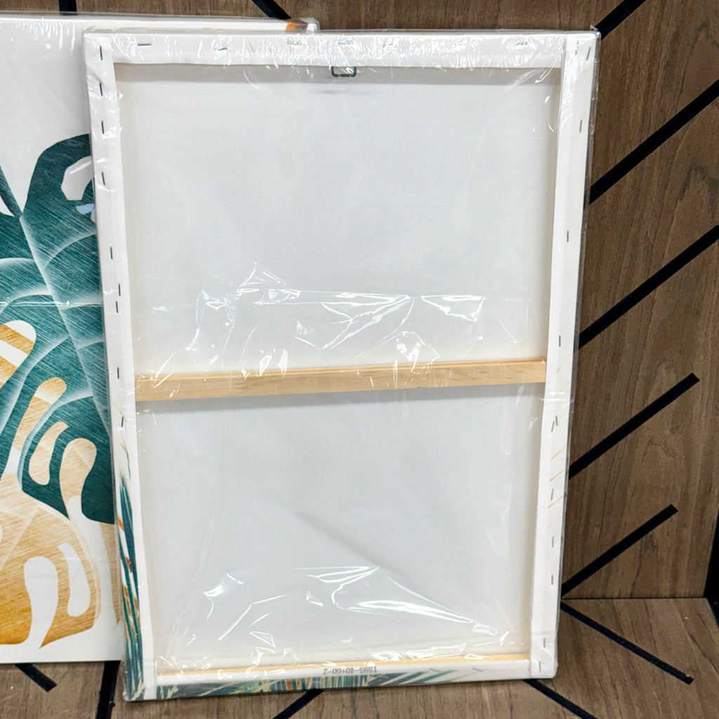 3-Piece Tropical Leaf Canvas Wall Art Set | Monstera & Palm Prints