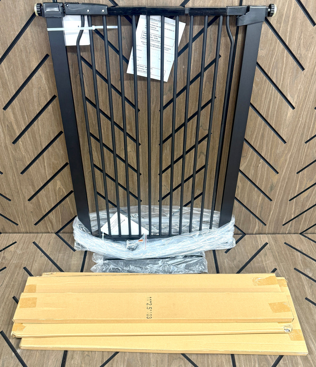 QONIMM Extra Tall Walk-Through Pet Safety Gate
