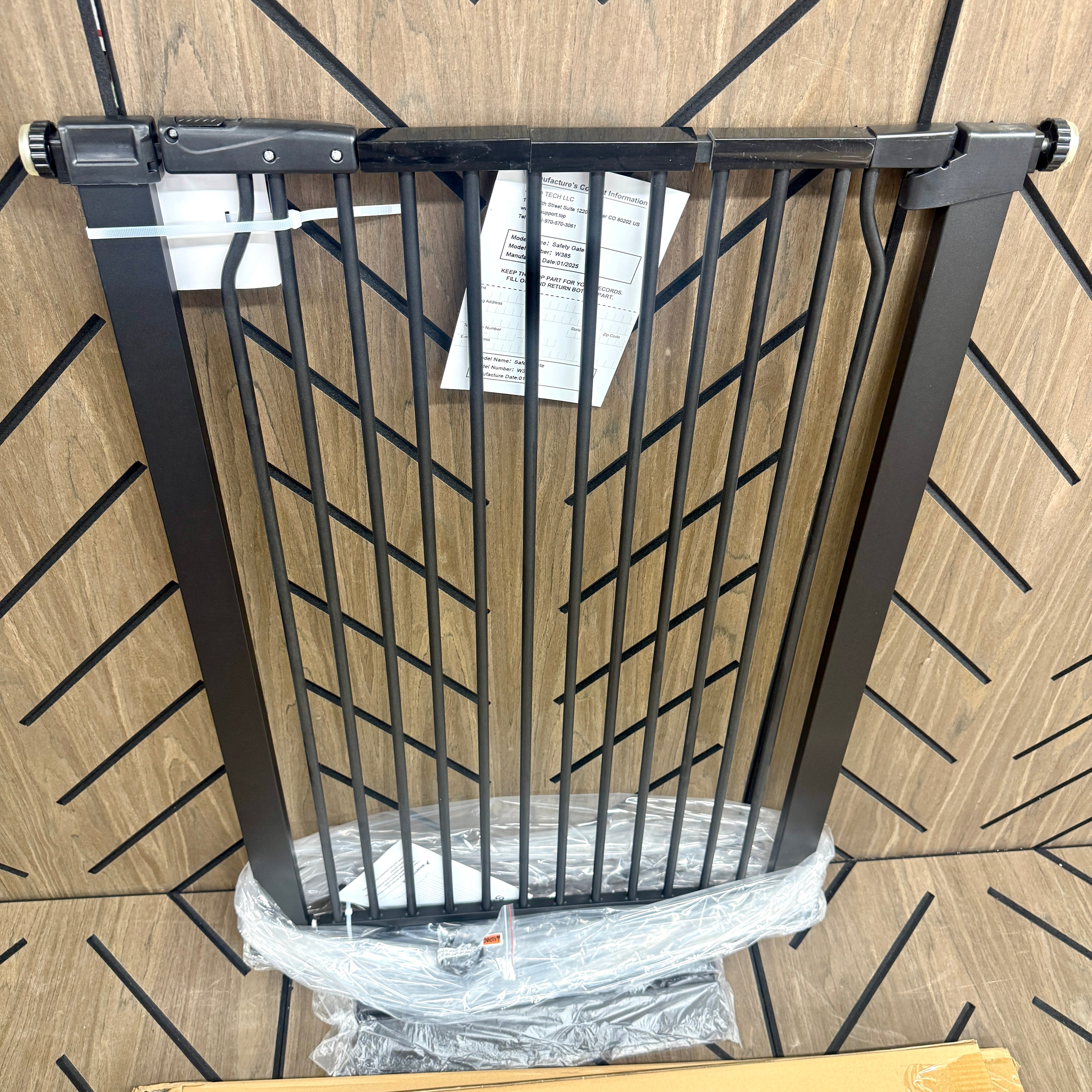 QONIMM Extra Tall Walk-Through Pet Safety Gate