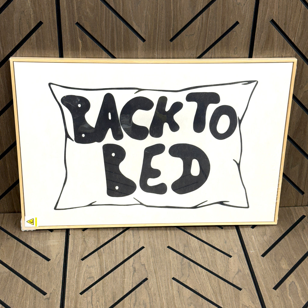 Back To Bed Framed Wall Art 24x36