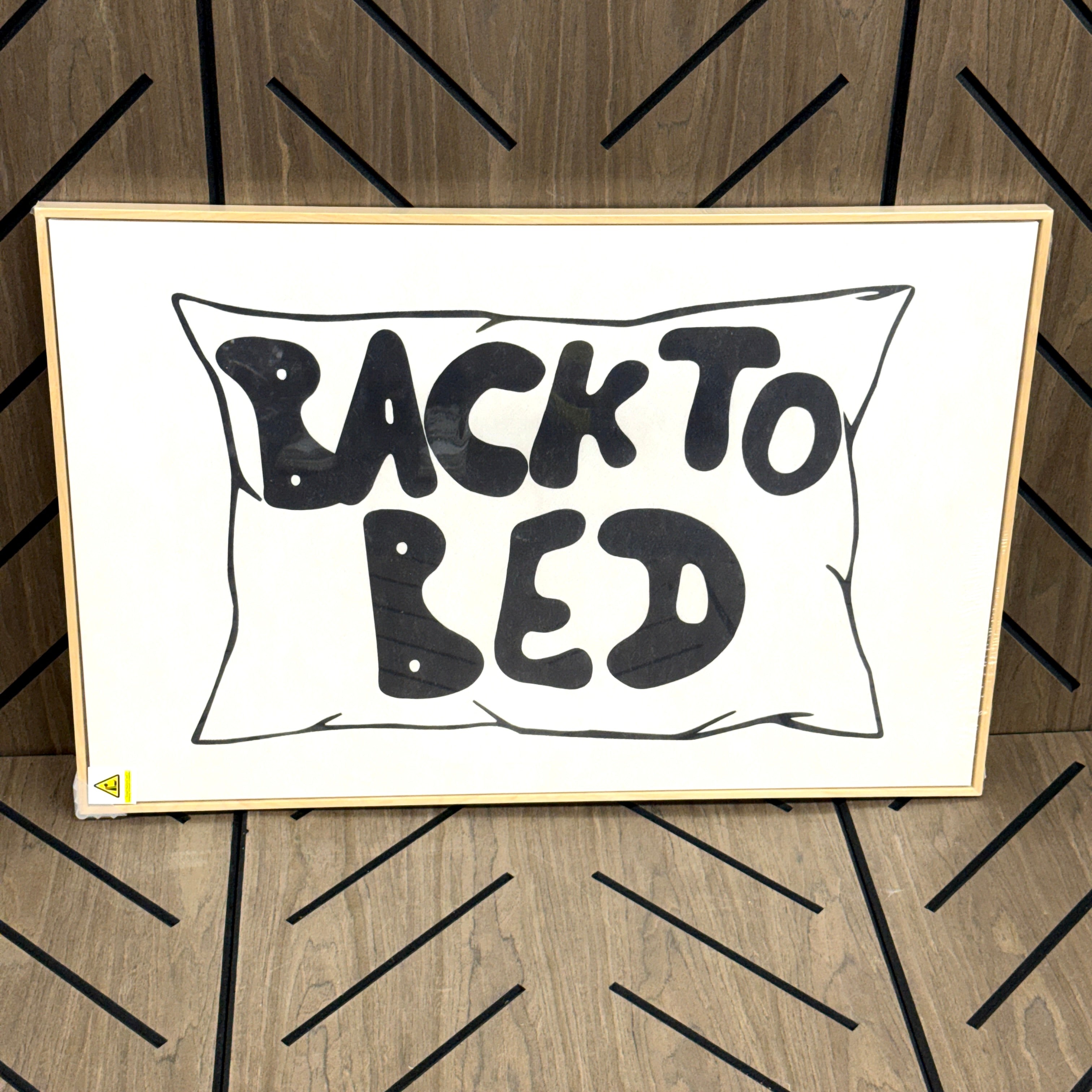 Back To Bed Framed Wall Art 24x36