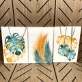 3-Piece Tropical Leaf Canvas Wall Art Set | Monstera & Palm Prints