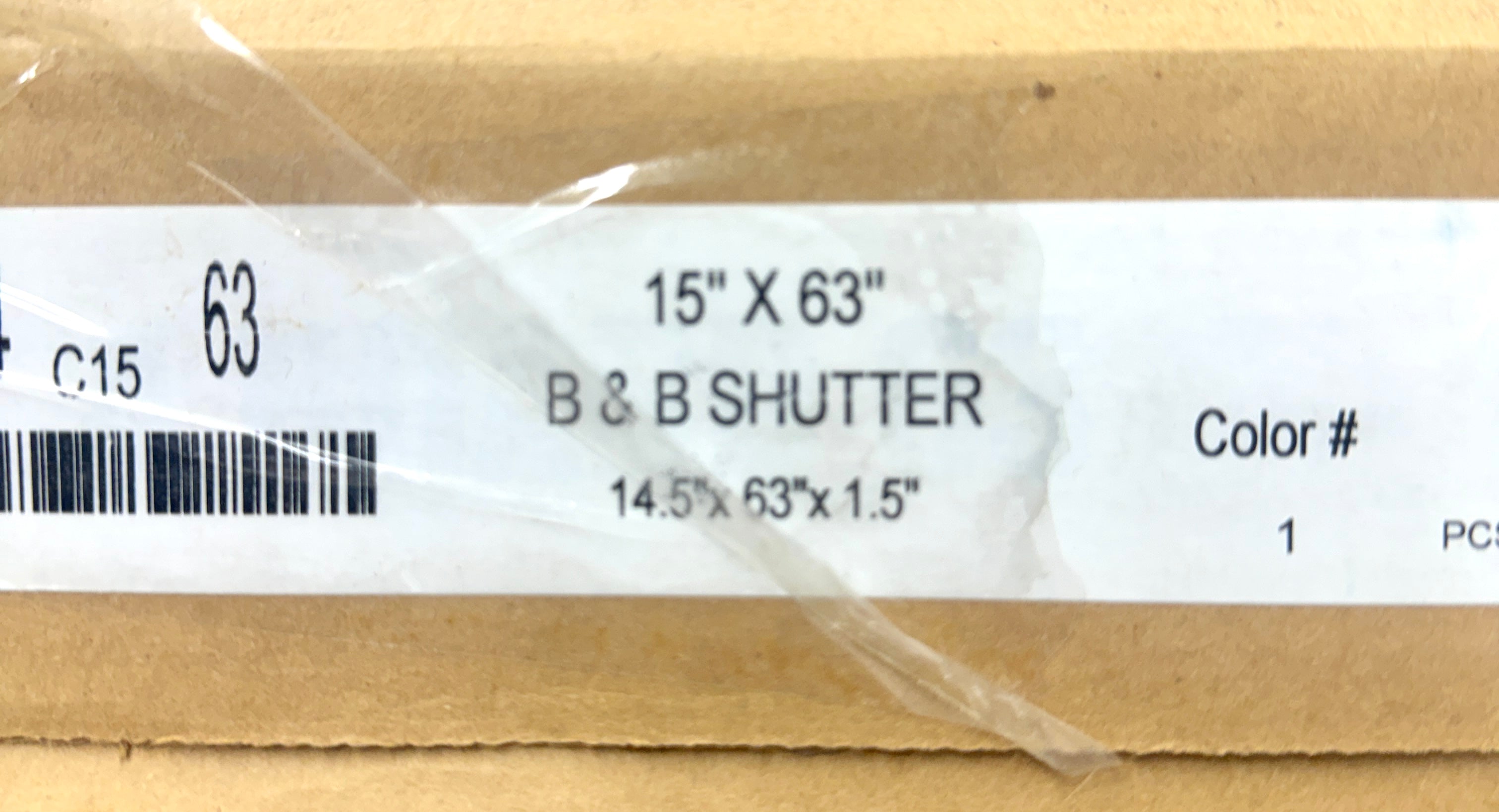 15x63 Blue Board & Batten Exterior Window Shutters Set of 2