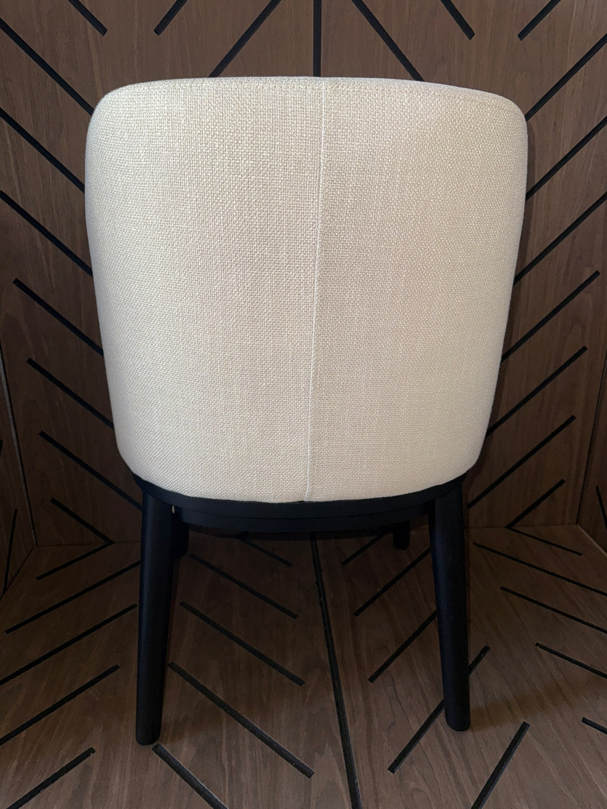 Modern Cream Upholstered Dining / Accent Chair