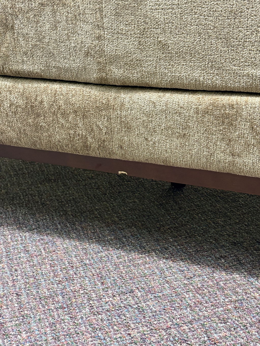 Modern Chenille Loveseat Sofa | Mid-Century Wood Legs | New Open Box