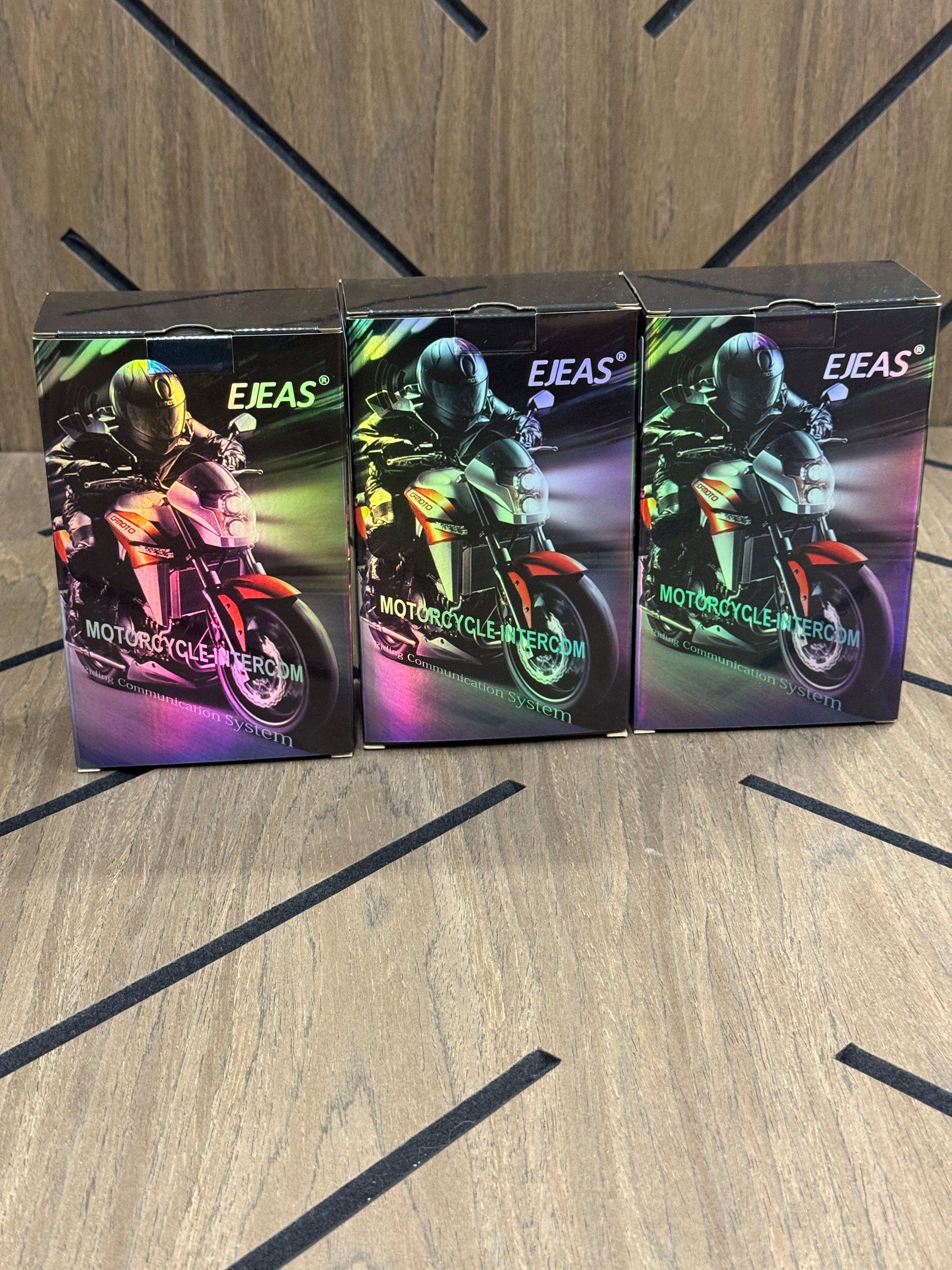 EJEAS V6 Pro Bluetooth Motorcycle Helmet Intercom 3-Pack