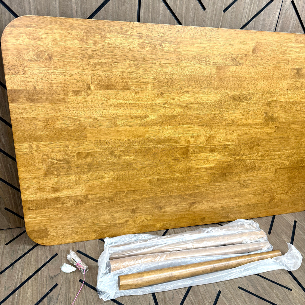 Lynton Large Walnut Solid Wood Dining Table 64 x 40