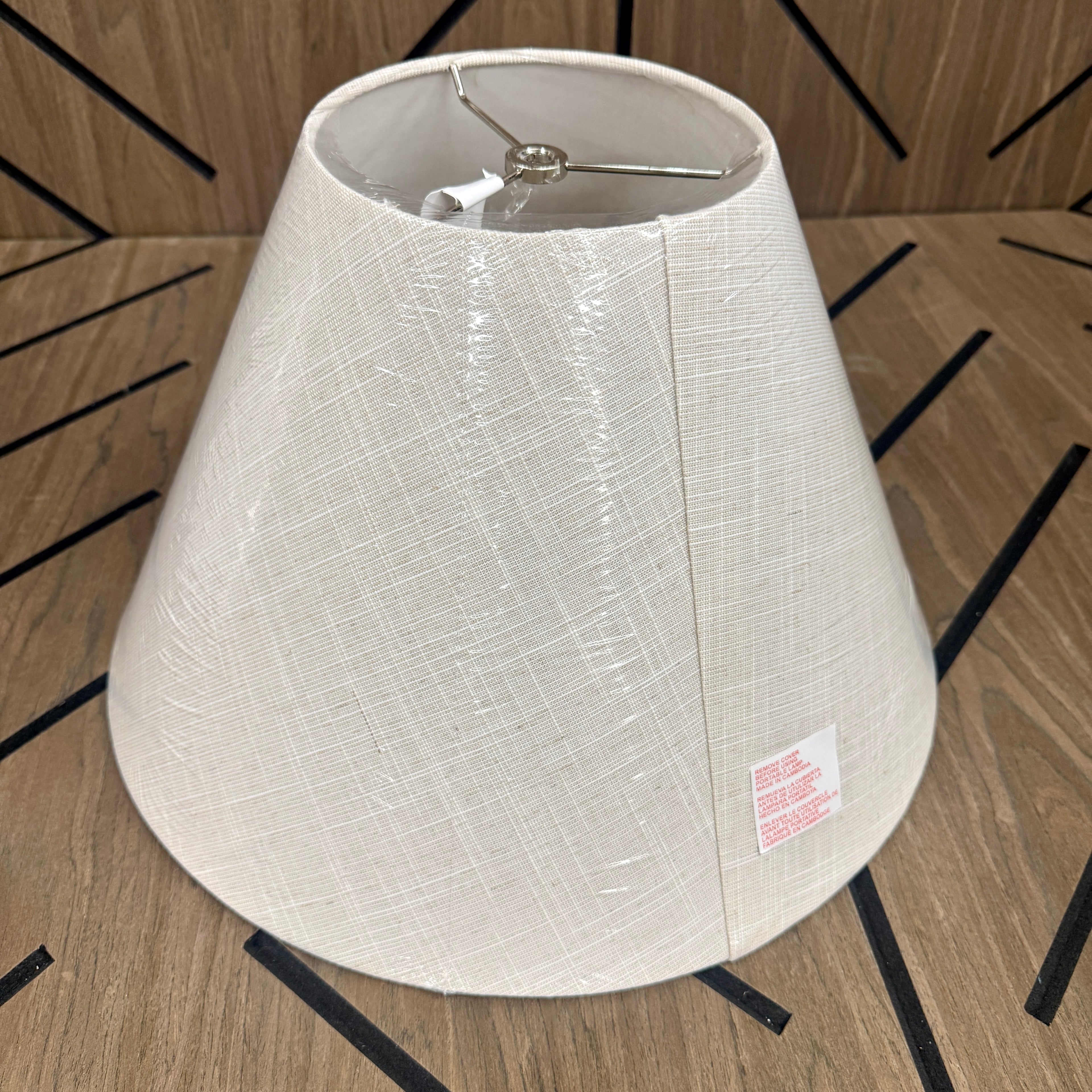 Better Homes & Gardens Lamp Shade (Large) – Neutral Linen Look – New