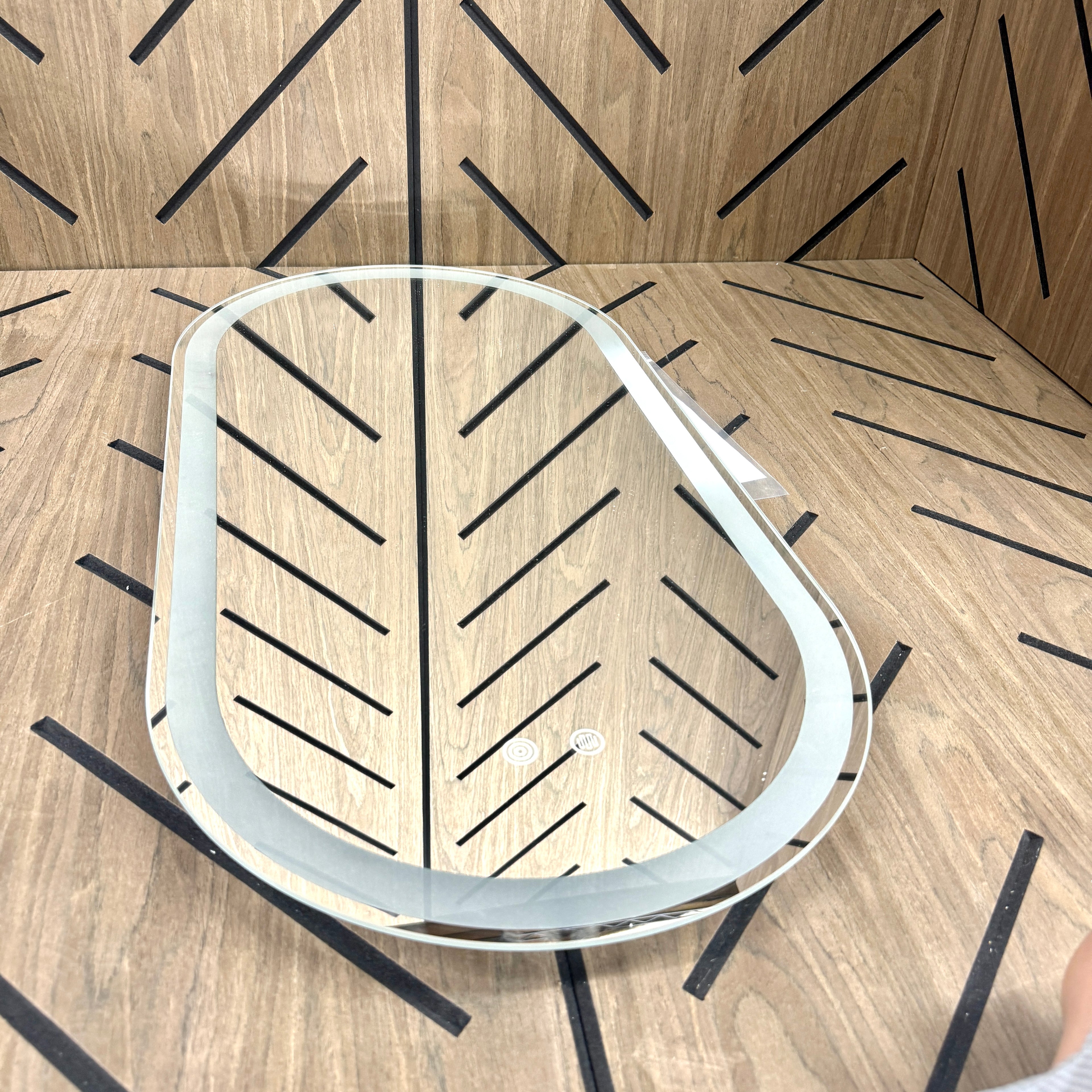 LED Bathroom Mirror w/ Backlight – Anti-Fog Modern Oval Vanity Mirror
