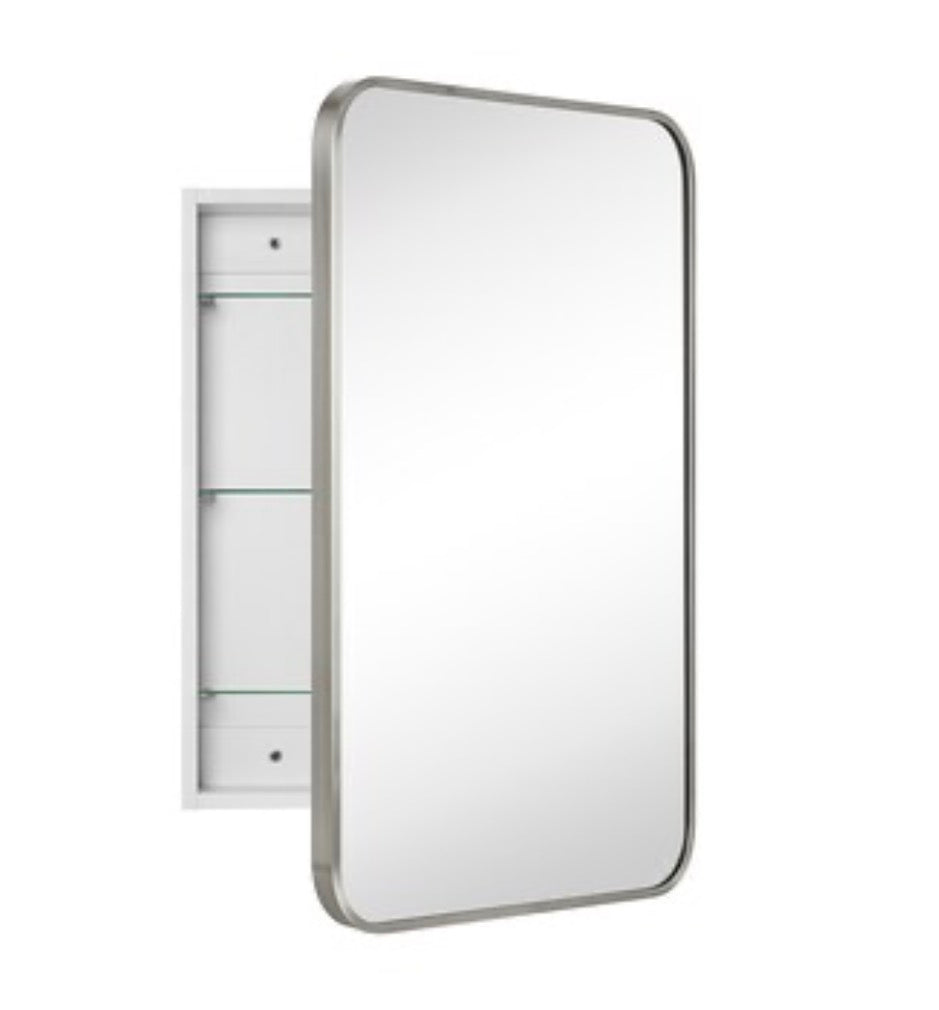 Ebern Designs Mirrored Medicine Cabinet 17.5x29