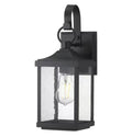 Progress Lighting Park Court Outdoor Wall Lantern – Black Seeded Glass
