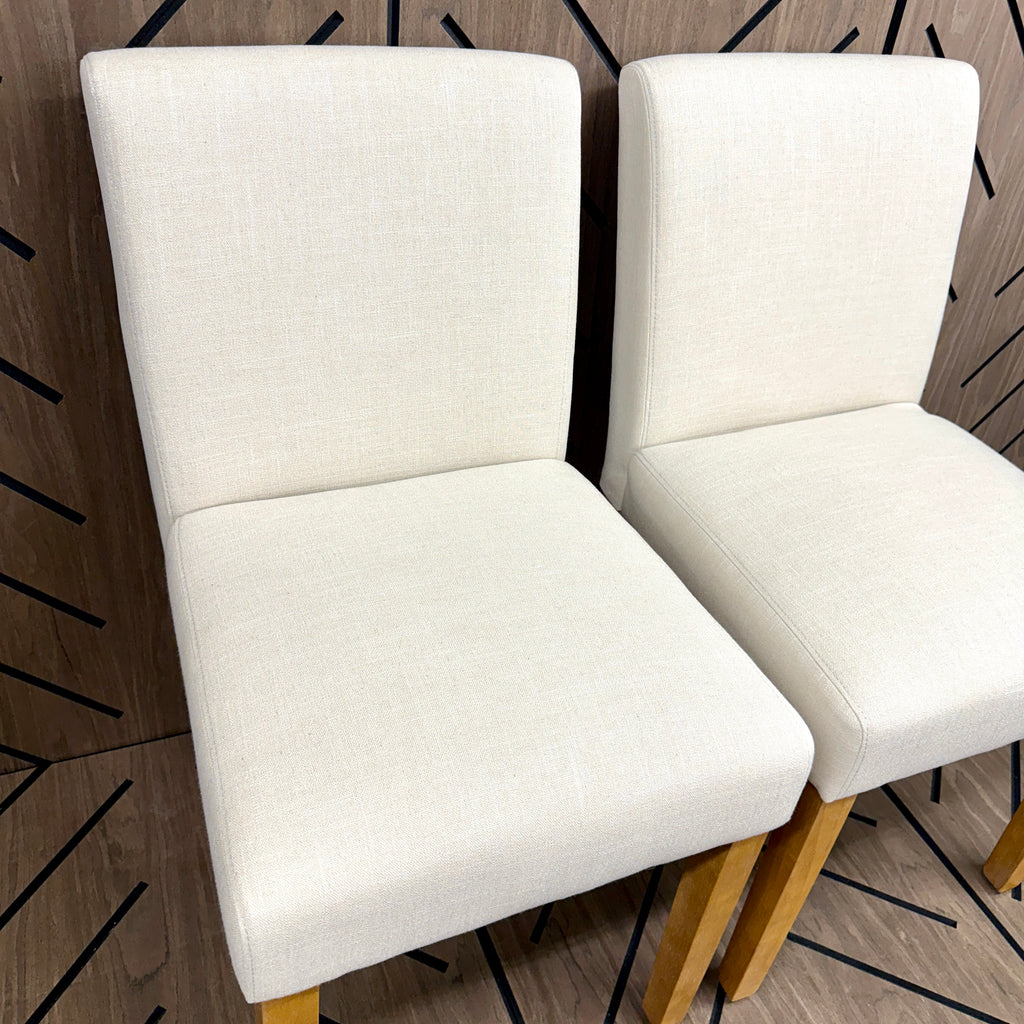 Lark Manor Alesana Linen Dining Chairs Set of 2