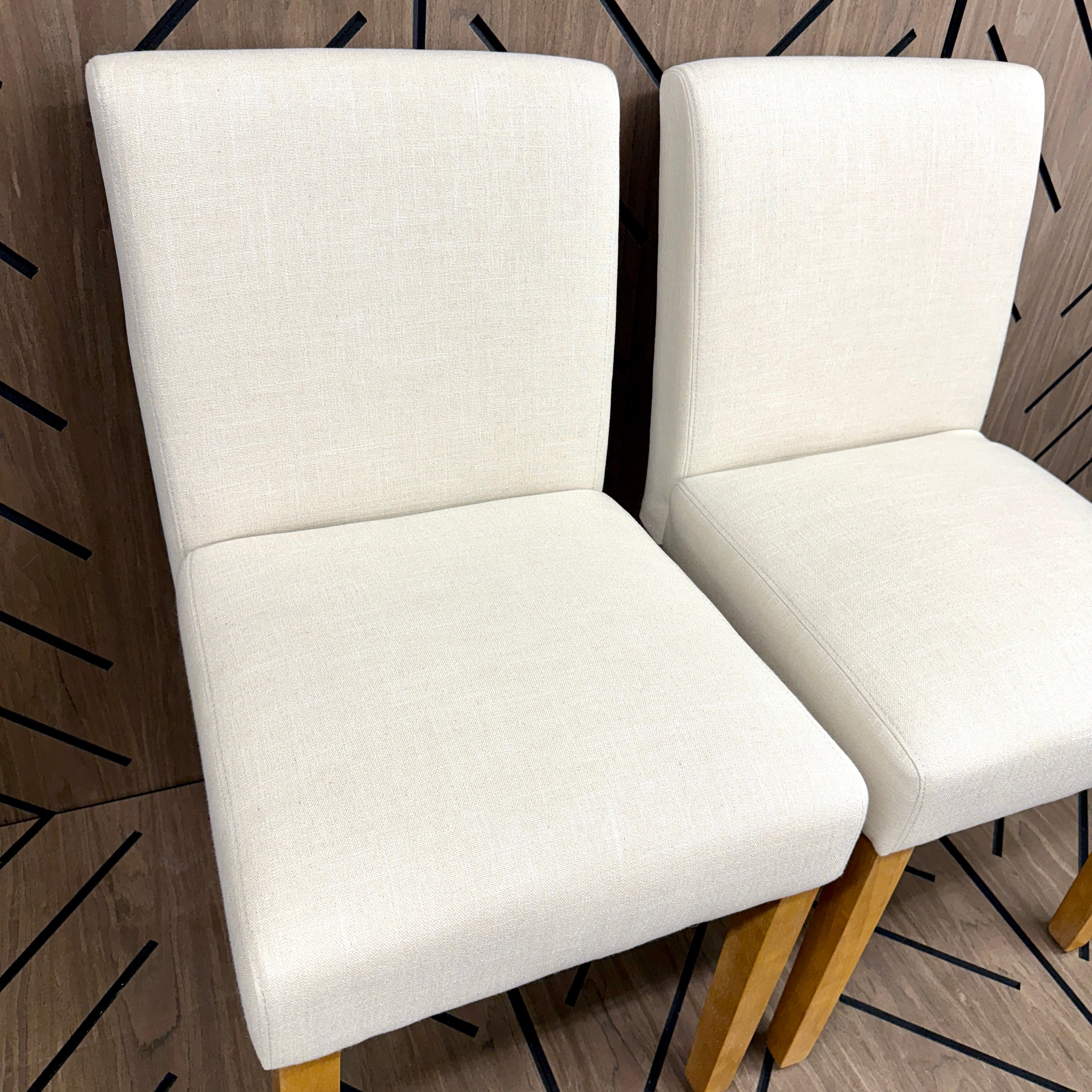 Lark Manor Alesana Linen Dining Chairs Set of 2
