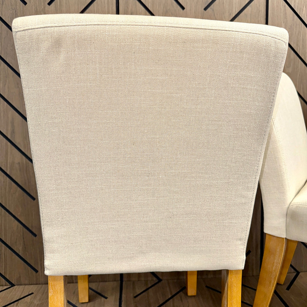 Lark Manor Alesana Linen Dining Chairs Set of 2