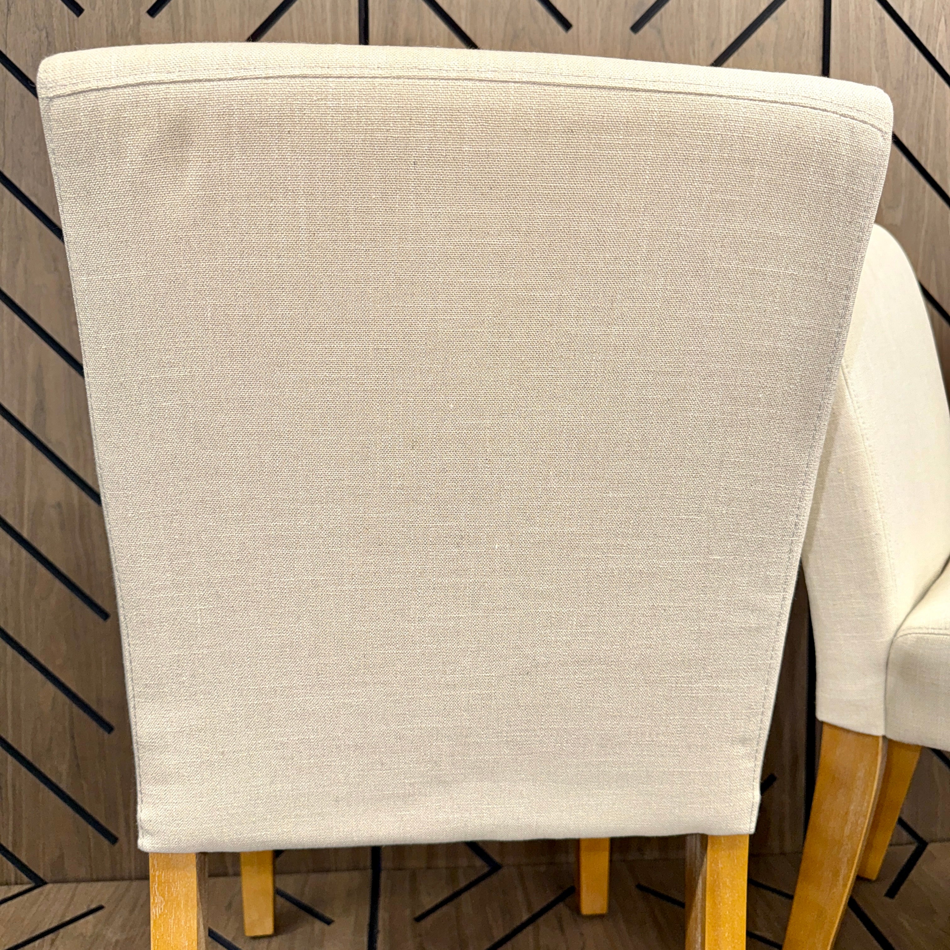 Lark Manor Alesana Linen Dining Chairs Set of 2