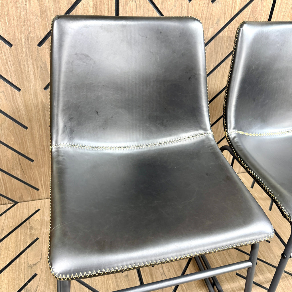 AllModern Nia Vegan Leather Dining Chairs Set of 2