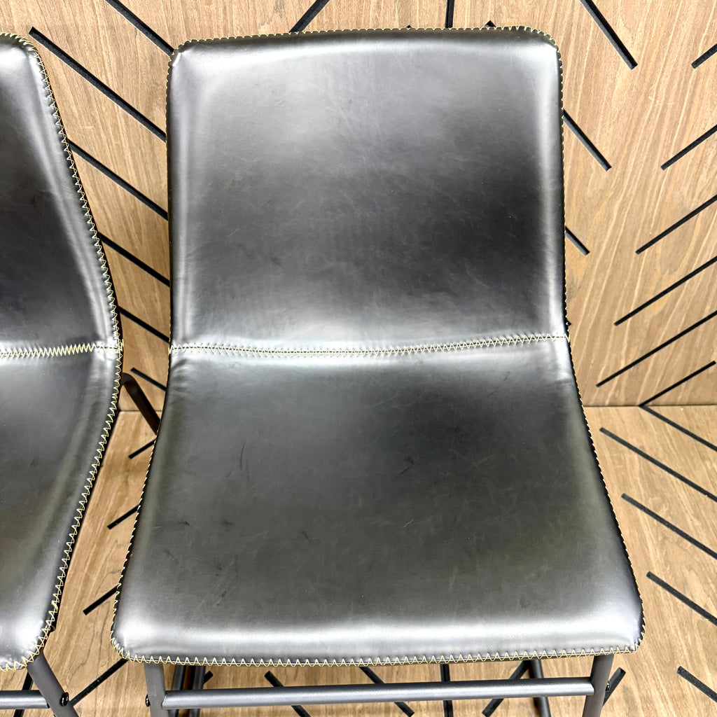 AllModern Nia Vegan Leather Dining Chairs Set of 2