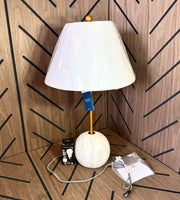 JONATHAN Y Gold & White Marble Table Lamp - LED Bulb Included - New Open Box