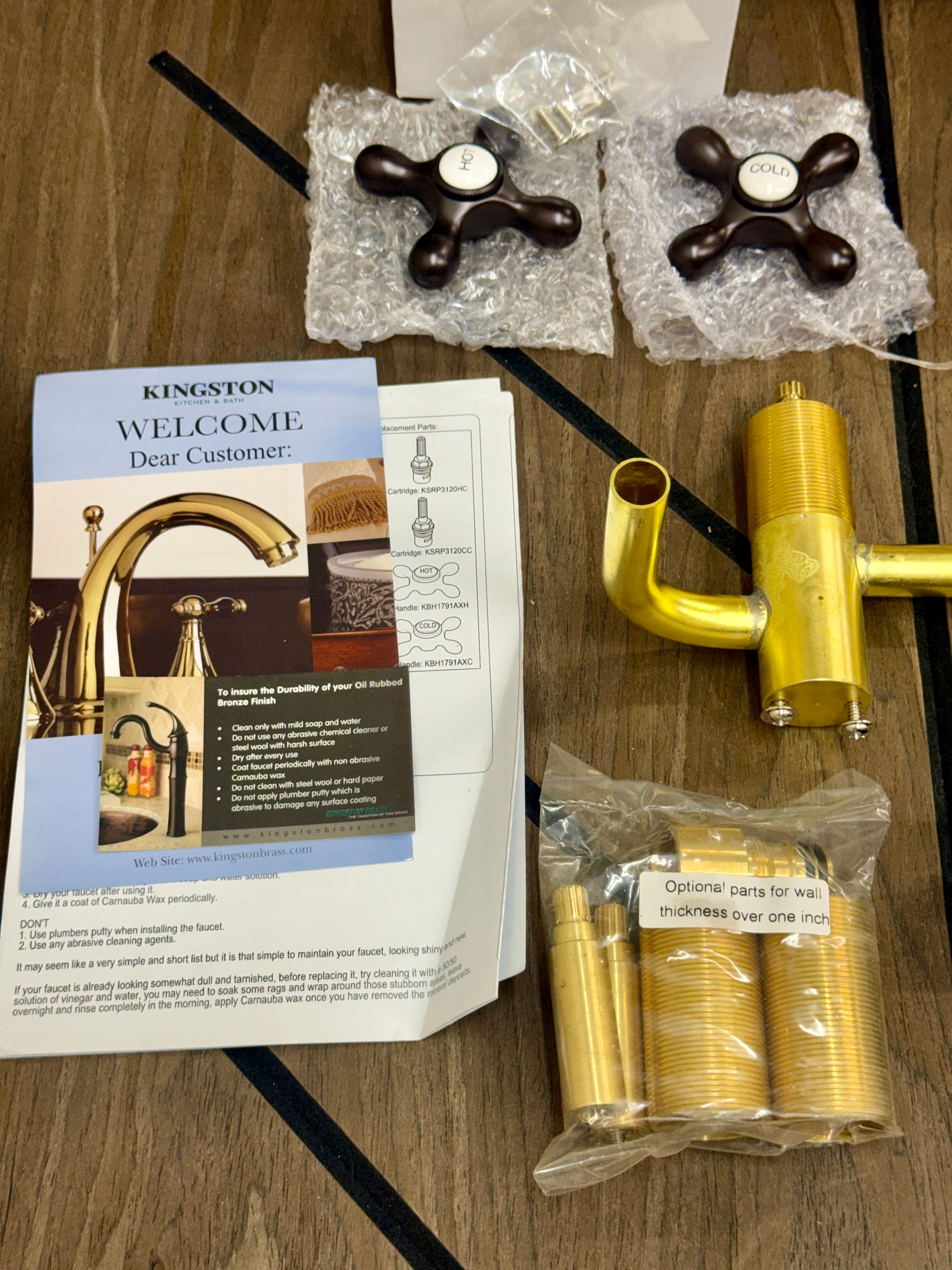 Kingston Brass English Country Wall Mount Tub Filler Oil Rubbed Bronze