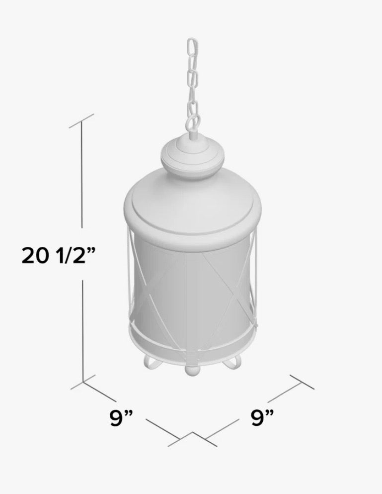 Trans Globe 4-Light Outdoor Hanging Lantern Oil Rubbed Bronze