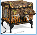 Heated Outdoor Cat House Waterproof Insulated Kitty Shelter Camo
