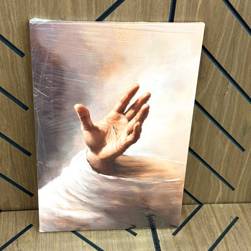 Jesus Reaching Hand Canvas 24x16 Christian Wall Art