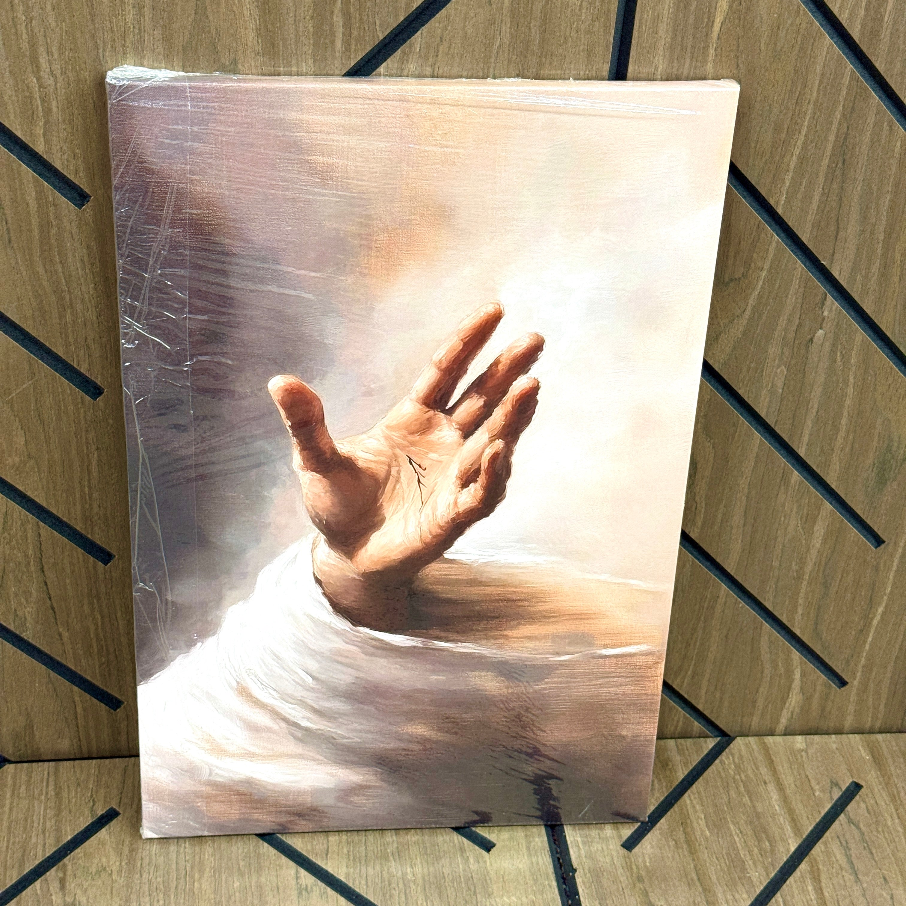Jesus Reaching Hand Canvas 24x16 Christian Wall Art